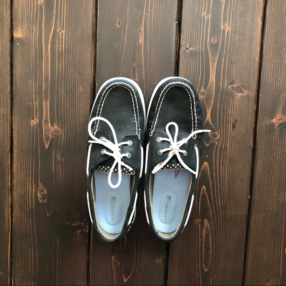 SOLD Sperry Topsider Polka Dot Boat Shoes